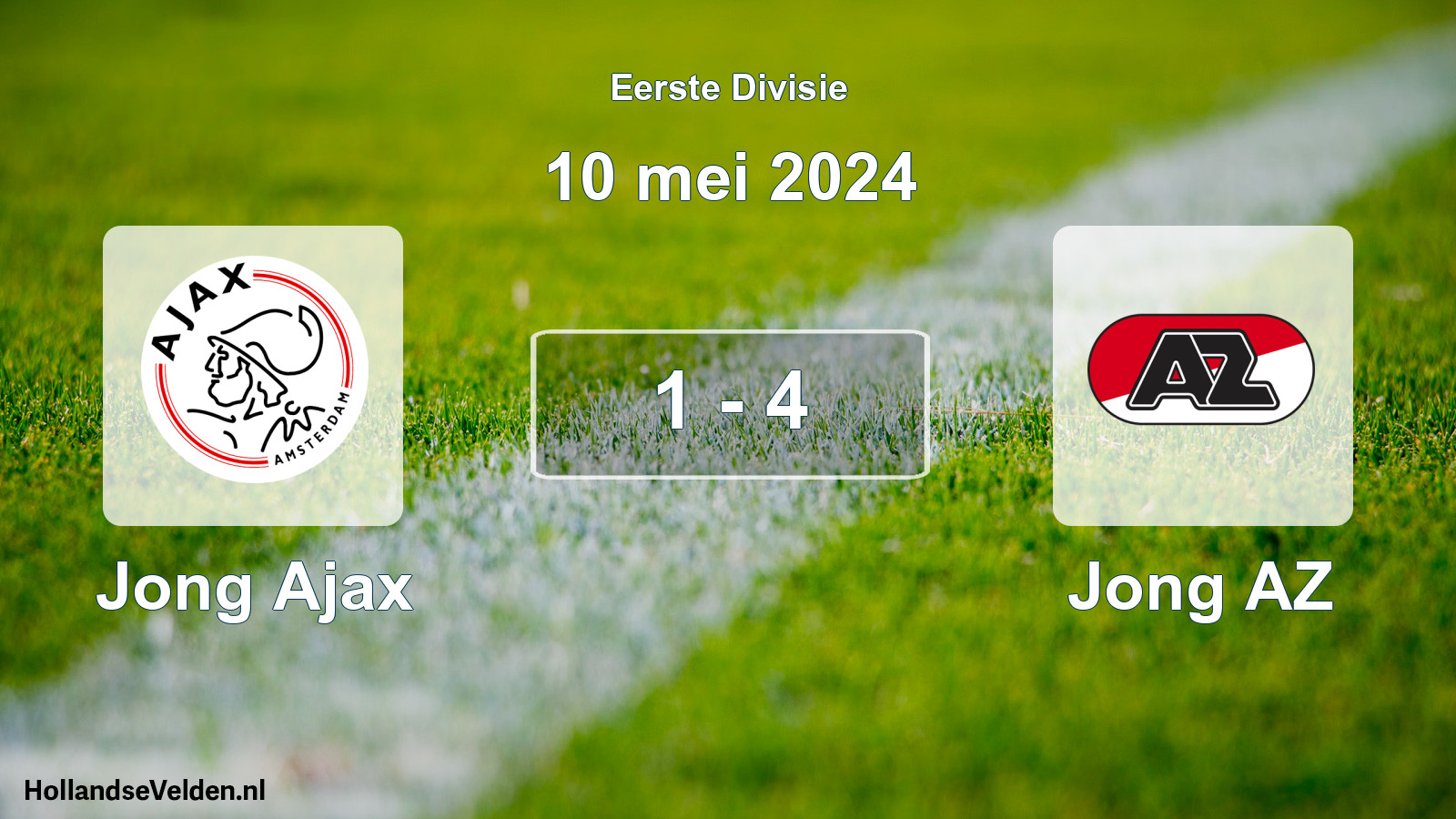 Gespeelde wedstrijd: Jong Ajax - Jong AZ 1 - 4 (10 mei 2024)