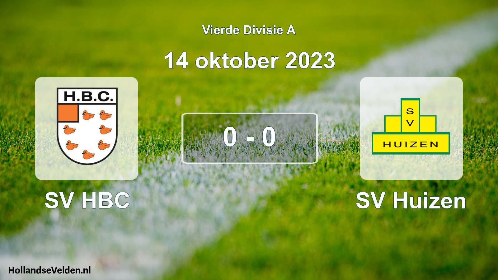 Gespeelde wedstrijd: SV HBC - SV Huizen 0 - 0 (14 oktober 2023)