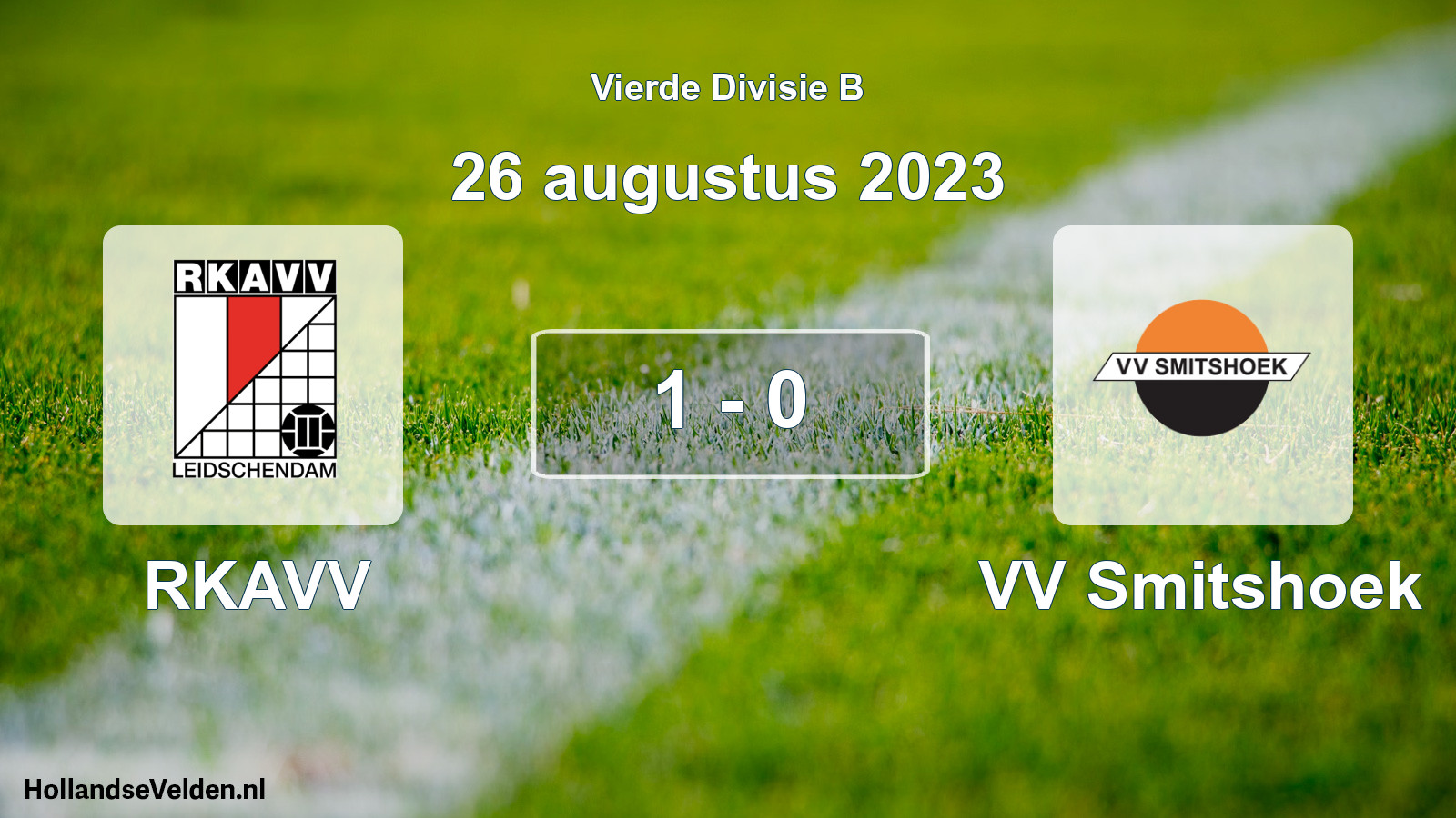 Gespeelde wedstrijd: RKAVV - VV Smitshoek 1 - 0 (26 augustus 2023)