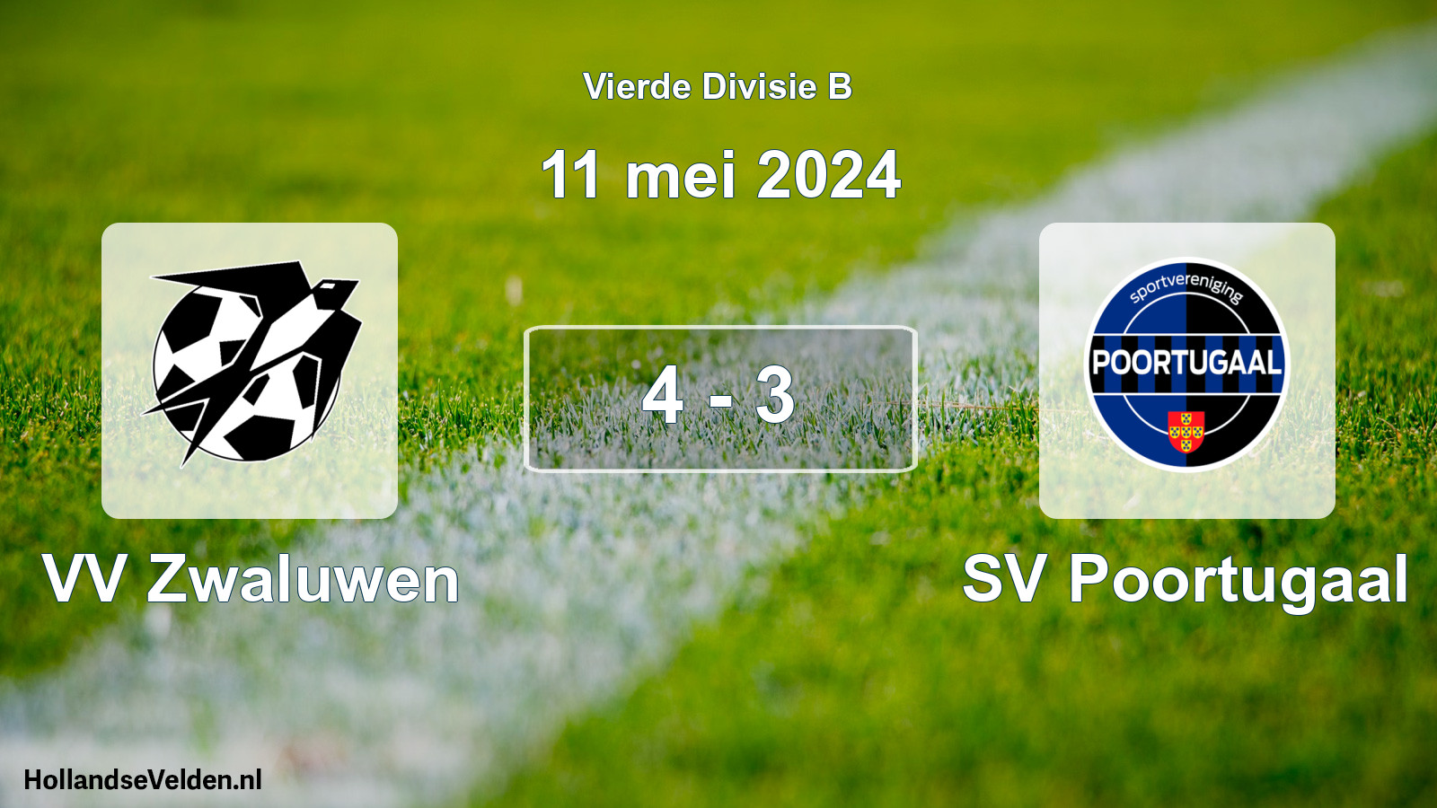 Gespeelde wedstrijd: VV Zwaluwen - SV Poortugaal 4 - 3 (11 mei 2024)
