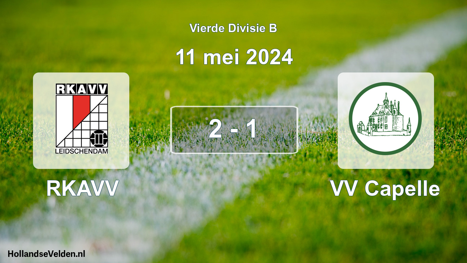 Gespeelde wedstrijd: RKAVV - VV Capelle 2 - 1 (11 mei 2024)