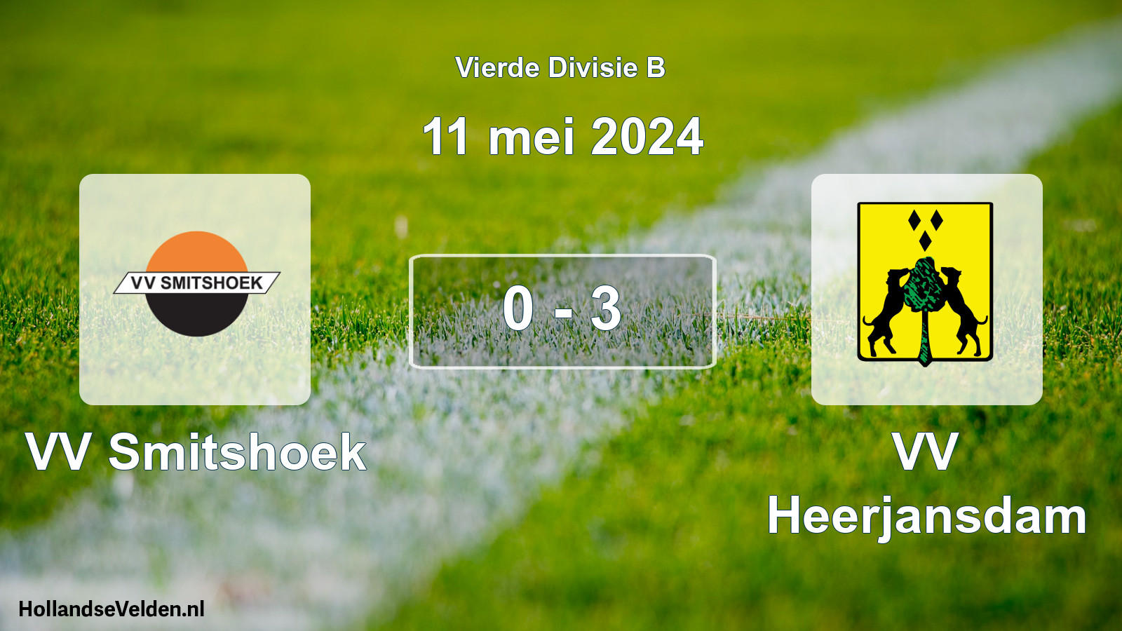 Gespeelde wedstrijd: VV Smitshoek - VV Heerjansdam 0 - 3 (11 mei 2024)