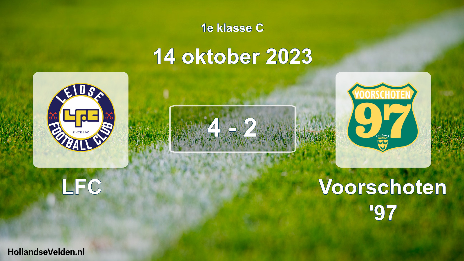 Gespeelde wedstrijd: LFC - Voorschoten '97 4 - 2 (14 oktober 2023)