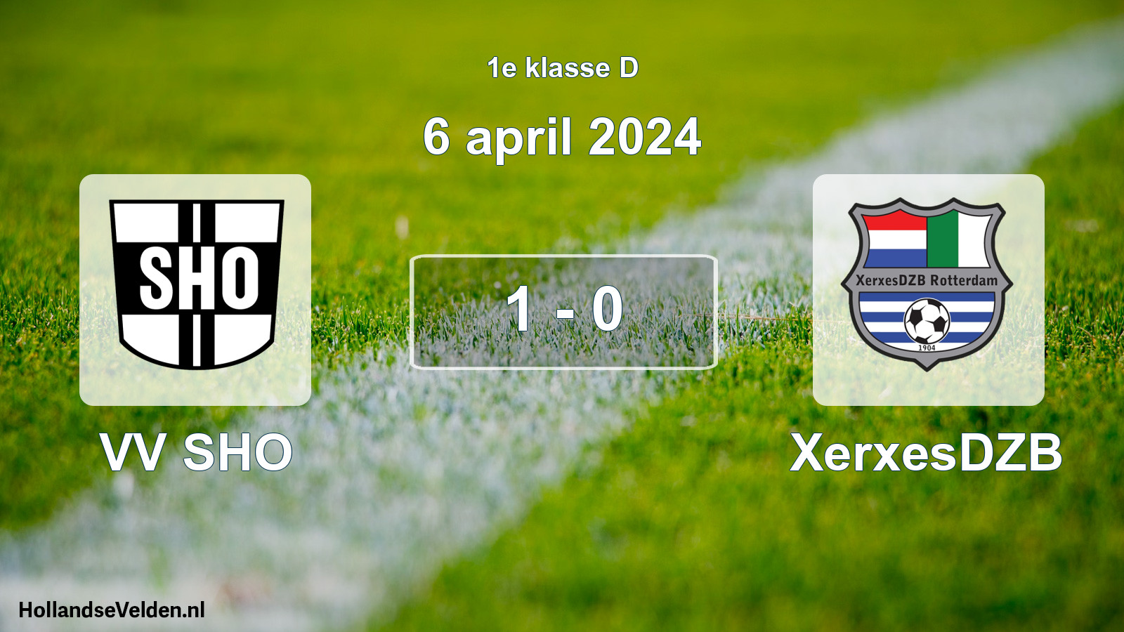 Gespeelde wedstrijd: VV SHO - XerxesDZB 1 - 0 (6 april 2024)