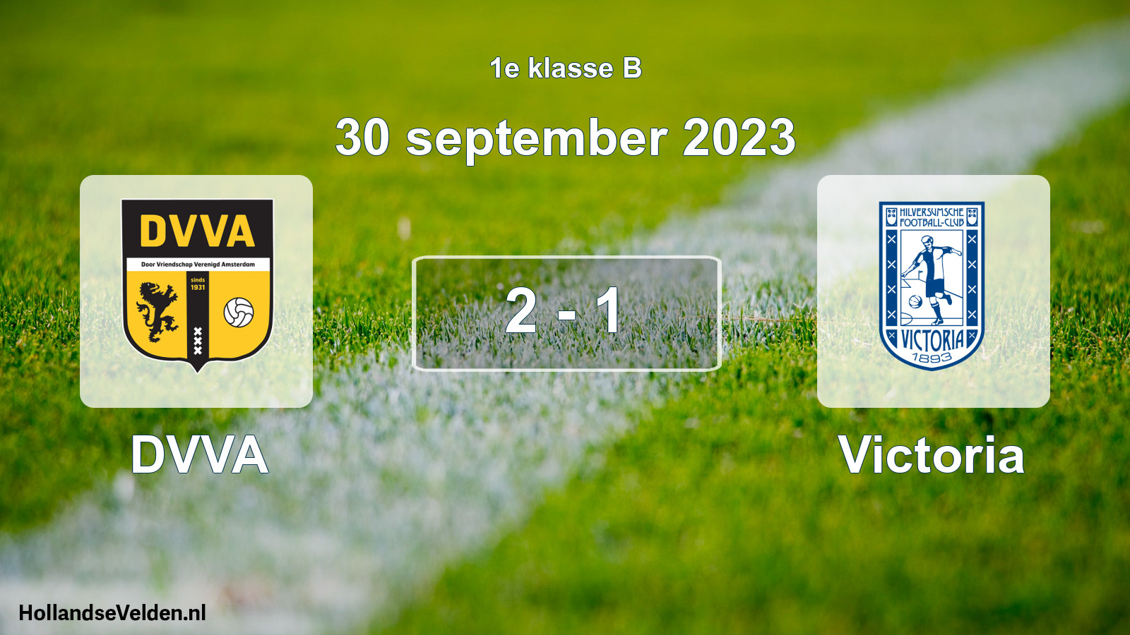 Gespeelde wedstrijd: DVVA - Victoria 2 - 1 (30 september 2023)