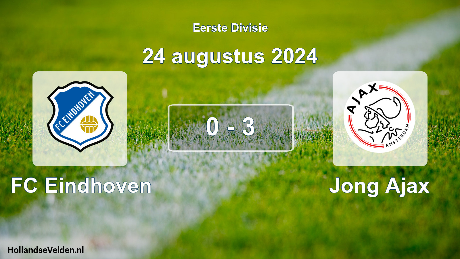 Gespeelde wedstrijd: FC Eindhoven - Jong Ajax 0 - 3 (24 augustus 2024)