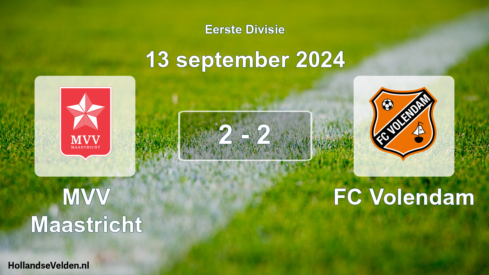 Gespeelde wedstrijd: MVV Maastricht - FC Volendam 2 - 2 (13 september 2024)