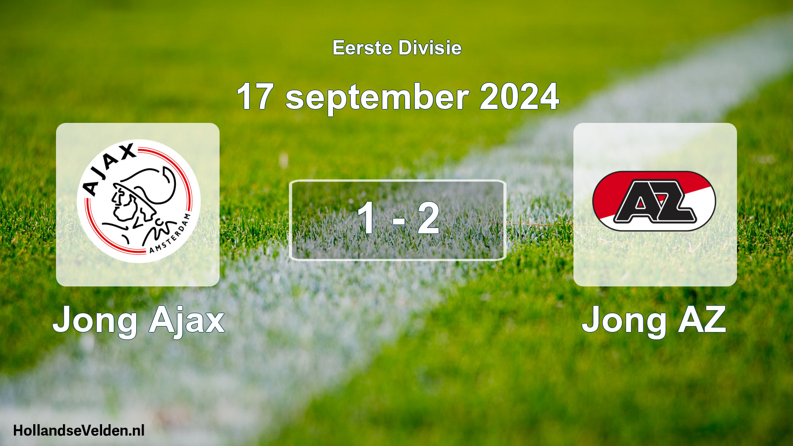 Gespeelde wedstrijd: Jong Ajax - Jong AZ 1 - 2 (17 september 2024)