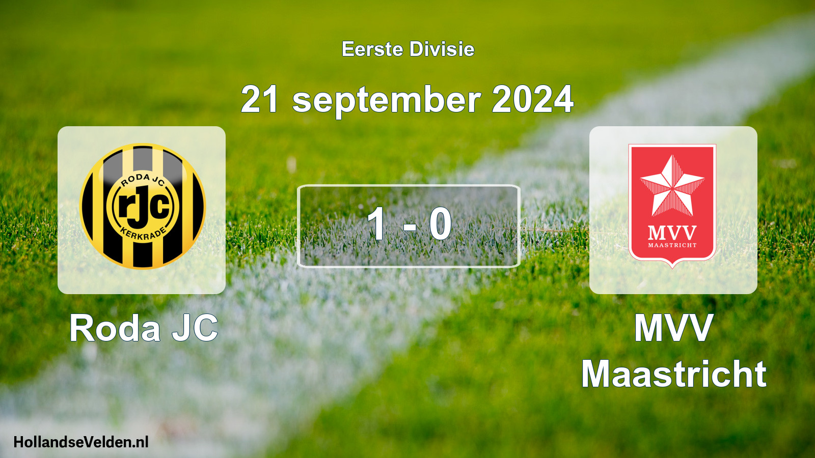 Gespeelde wedstrijd: Roda JC - MVV Maastricht 1 - 0 (21 september 2024)