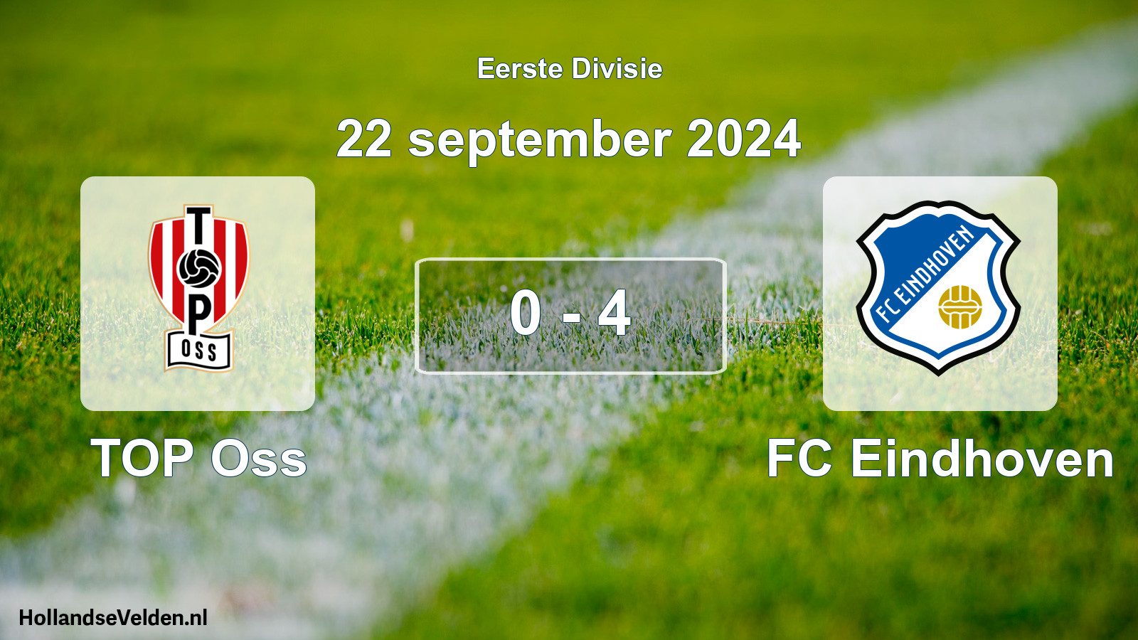 Gespeelde wedstrijd: TOP Oss - FC Eindhoven 0 - 4 (22 september 2024)