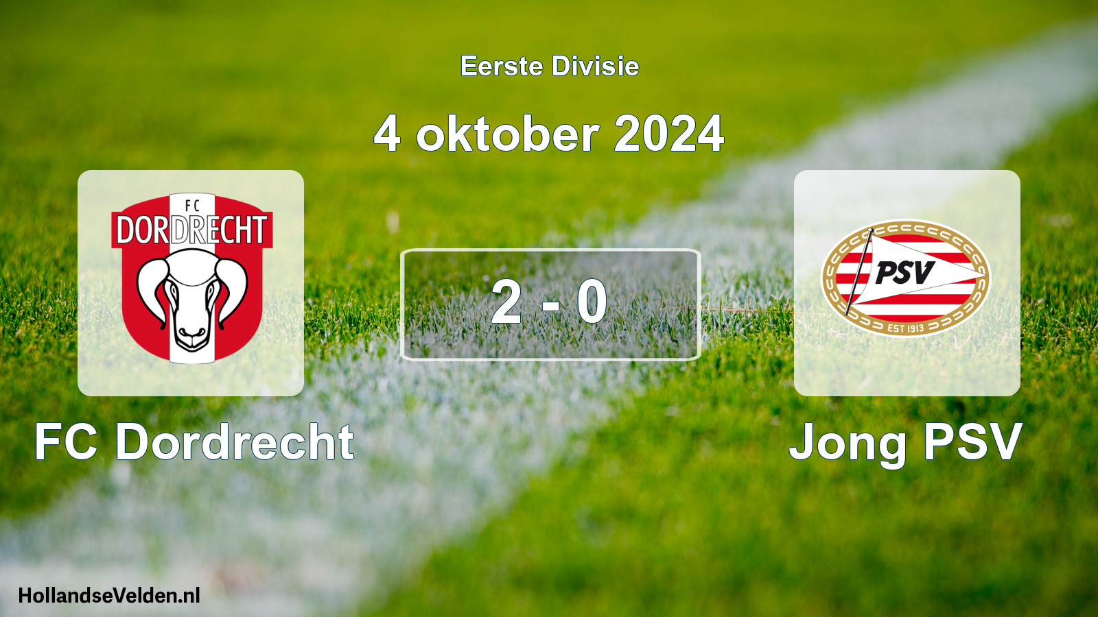 Gespeelde wedstrijd: FC Dordrecht - Jong PSV 2 - 0 (4 oktober 2024)