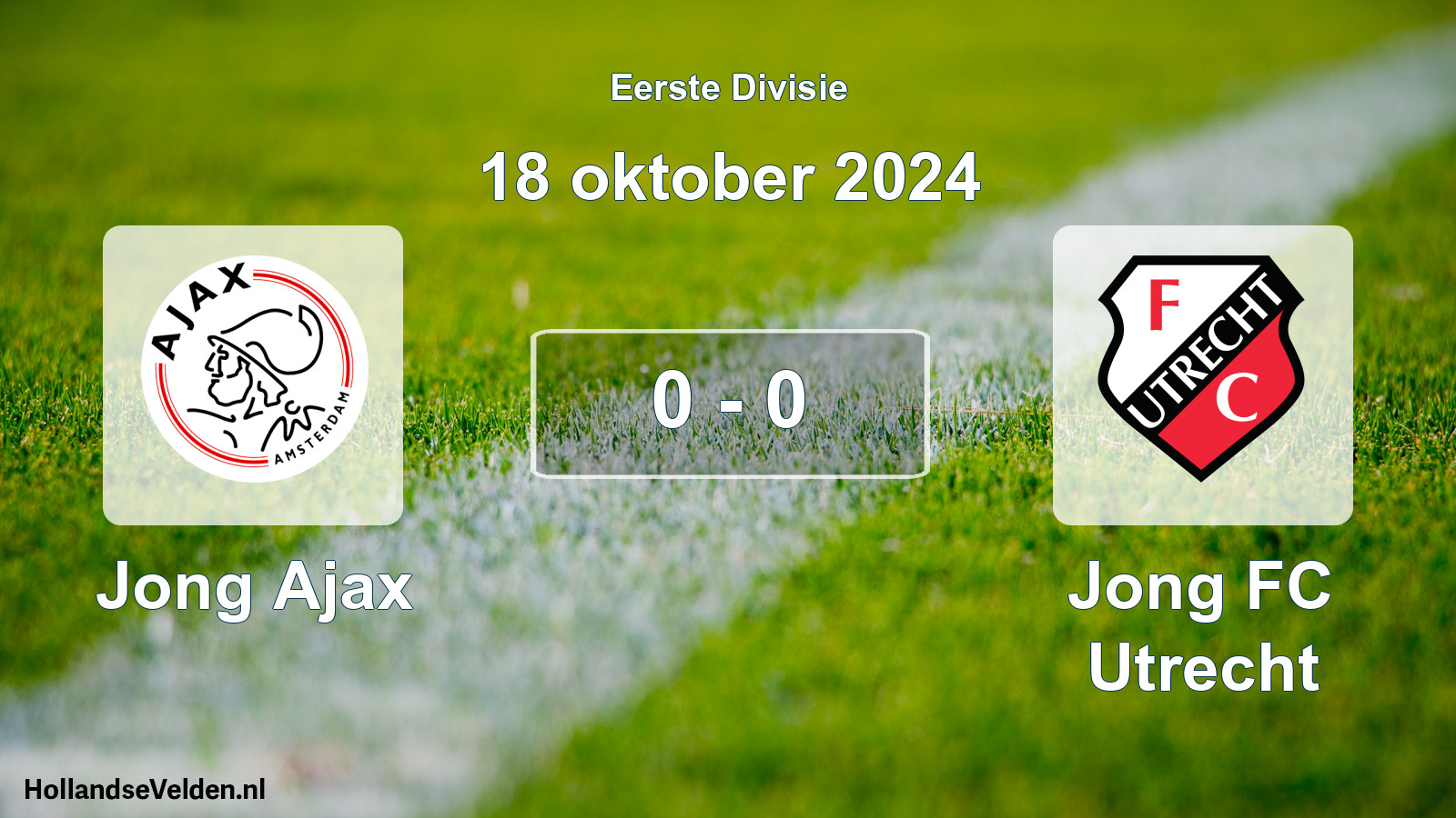 Gespeelde wedstrijd: Jong Ajax - Jong FC Utrecht 0 - 0 (18 oktober 2024)