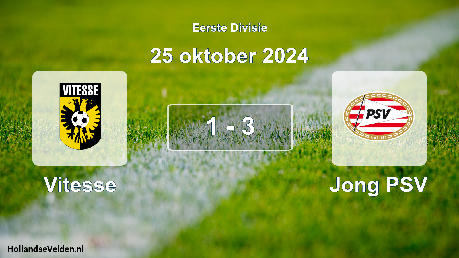 Gespeelde wedstrijd: Vitesse - Jong PSV 1 - 3 (25 oktober 2024)
