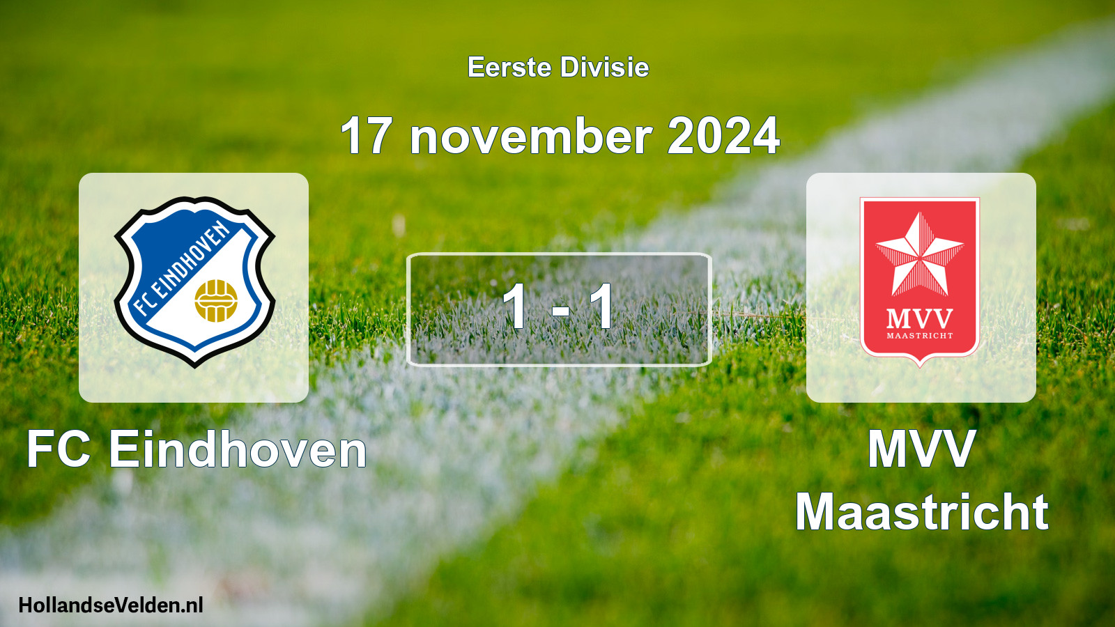 Gespeelde wedstrijd: FC Eindhoven - MVV Maastricht 1 - 1 (17 november 2024)