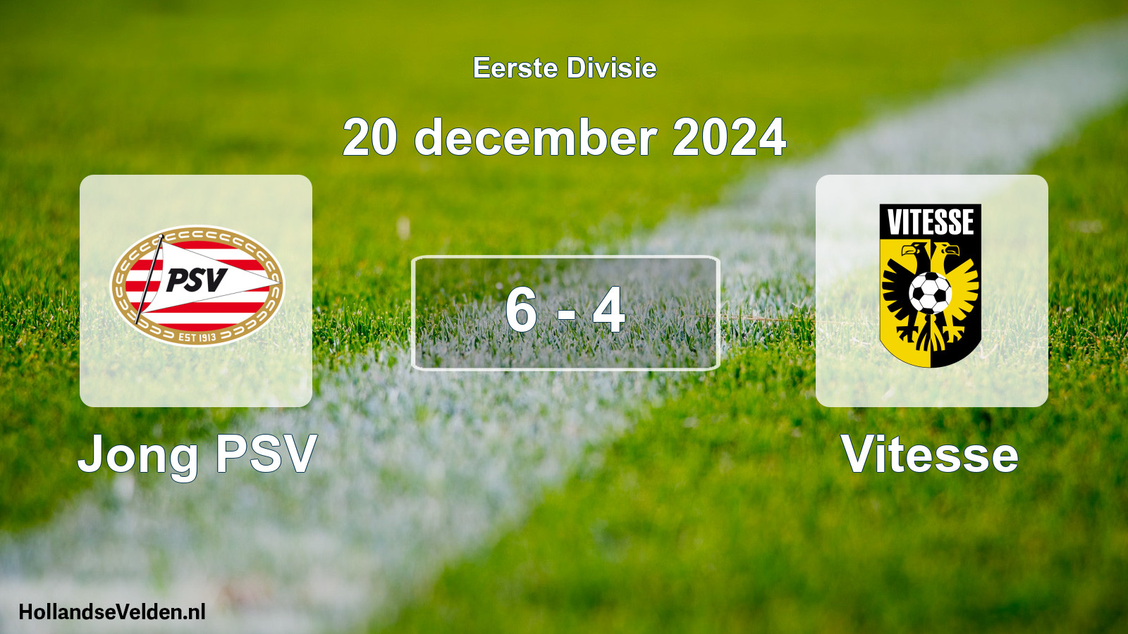 Gespeelde wedstrijd: Jong PSV - Vitesse 6 - 4 (20 december 2024)