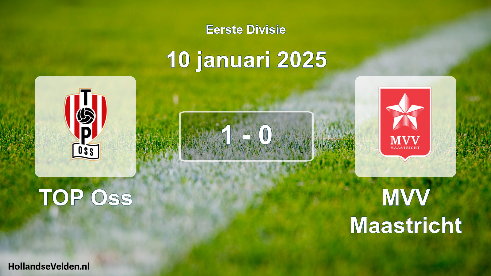 Gespeelde wedstrijd: TOP Oss - MVV Maastricht 1 - 0 (10 januari 2025)