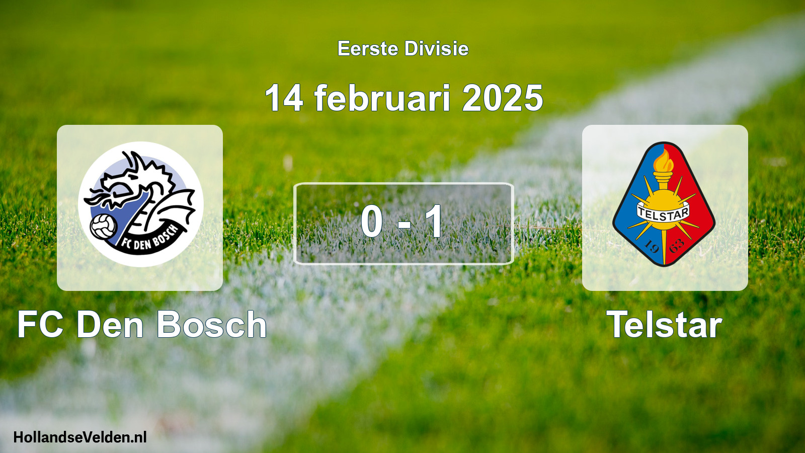 Gespeelde wedstrijd: FC Den Bosch - Telstar 0 - 1 (14 februari 2025)