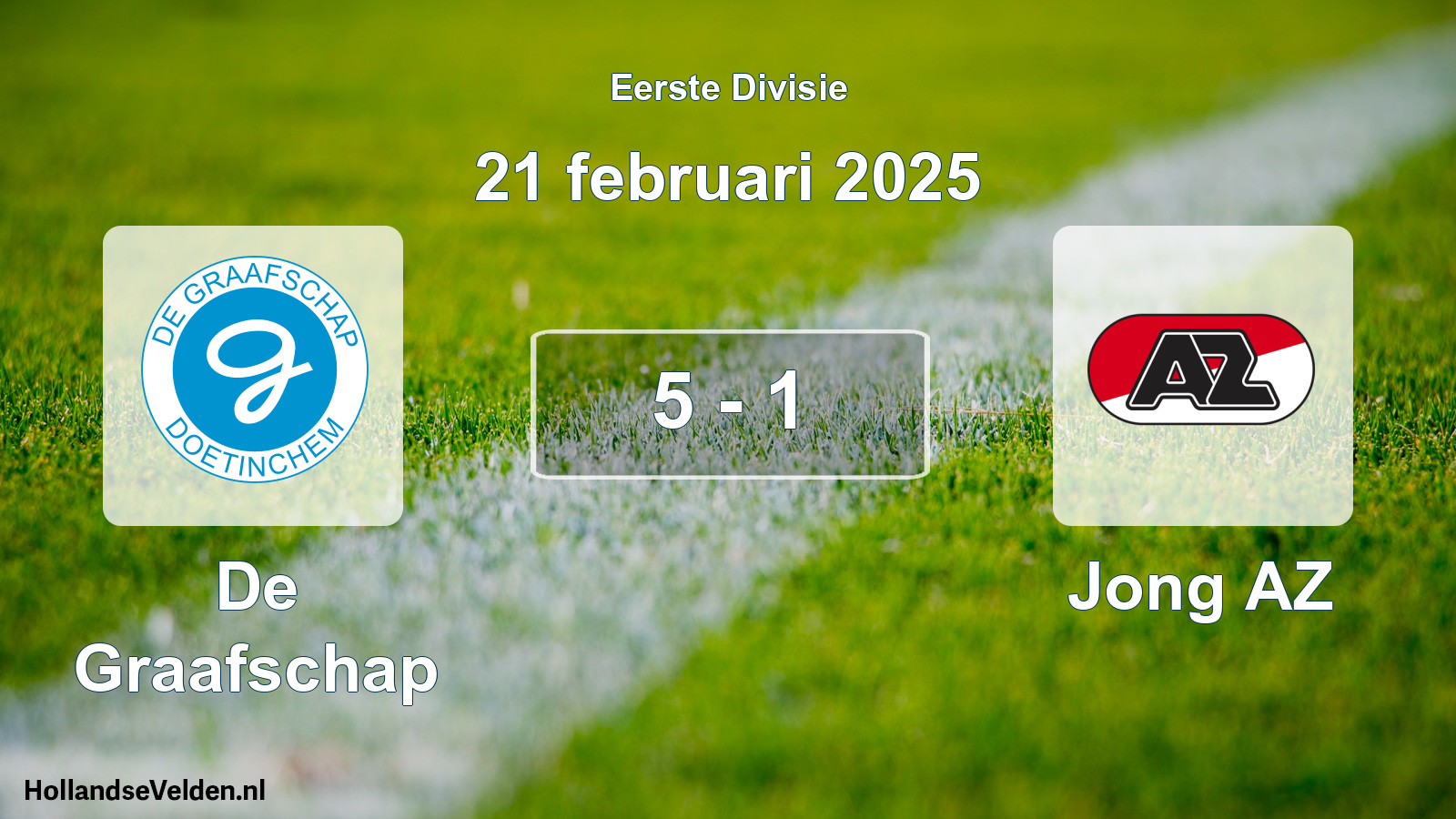 Gespeelde wedstrijd: De Graafschap - Jong AZ 5 - 1 (21 februari 2025)