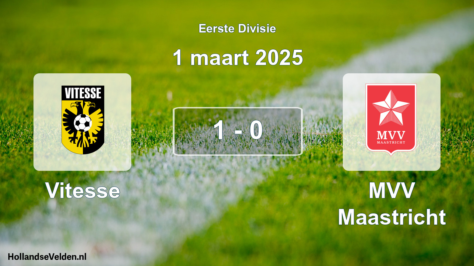 Gespeelde wedstrijd: Vitesse - MVV Maastricht 1 - 0 (1 maart 2025)