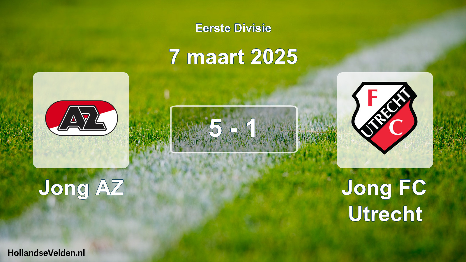 Gespeelde wedstrijd: Jong AZ - Jong FC Utrecht 5 - 1 (7 maart 2025)