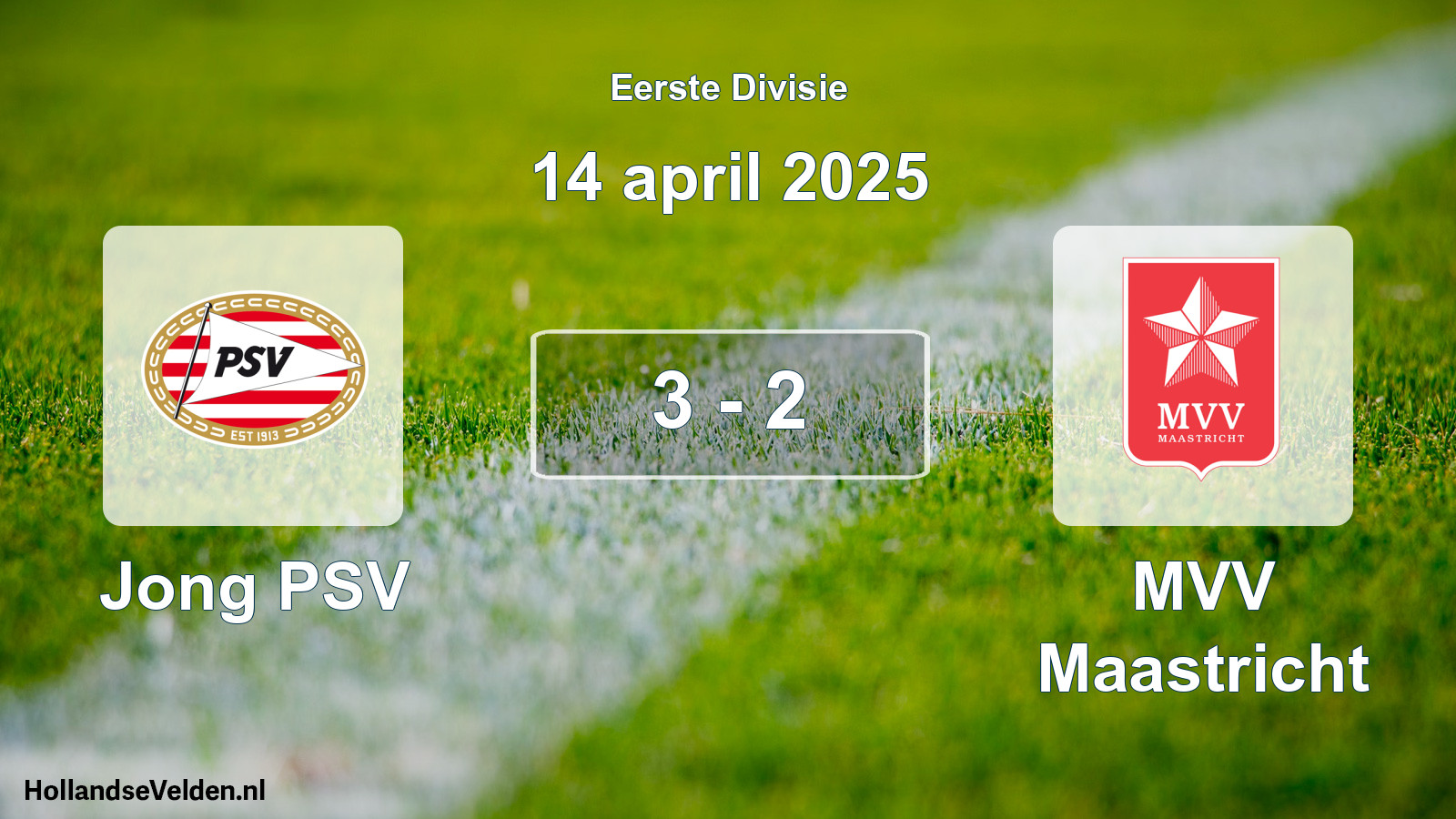 Gespeelde wedstrijd: Jong PSV - MVV Maastricht 3 - 2 (14 april 2025)