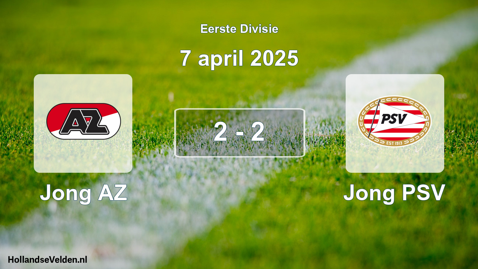 Gespeelde wedstrijd: Jong AZ - Jong PSV 2 - 2 (7 april 2025)