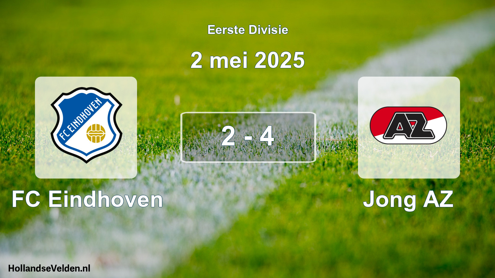 Gespeelde wedstrijd: FC Eindhoven - Jong AZ 2 - 4 (2 mei 2025)