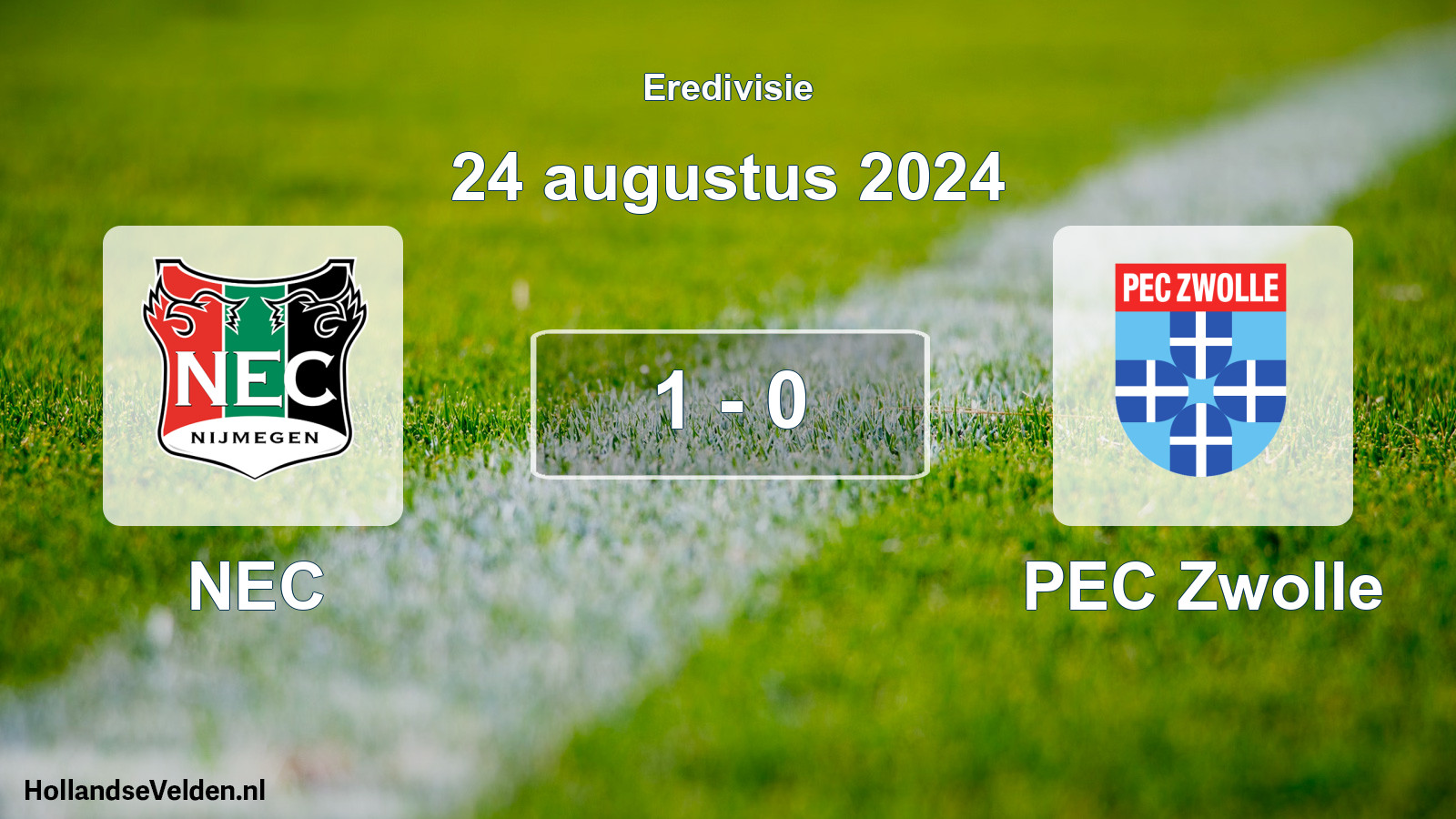Total number of matches played: NEC - PEC Zwolle 1 - 0 (24 August 2024)