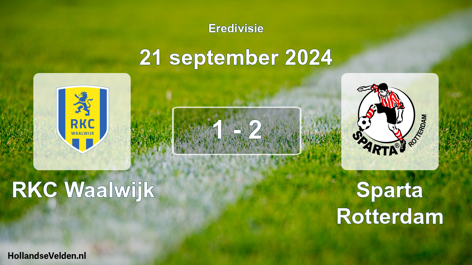 Gespeelde wedstrijd: RKC Waalwijk - Sparta Rotterdam 1 - 2 (21 september 2024)