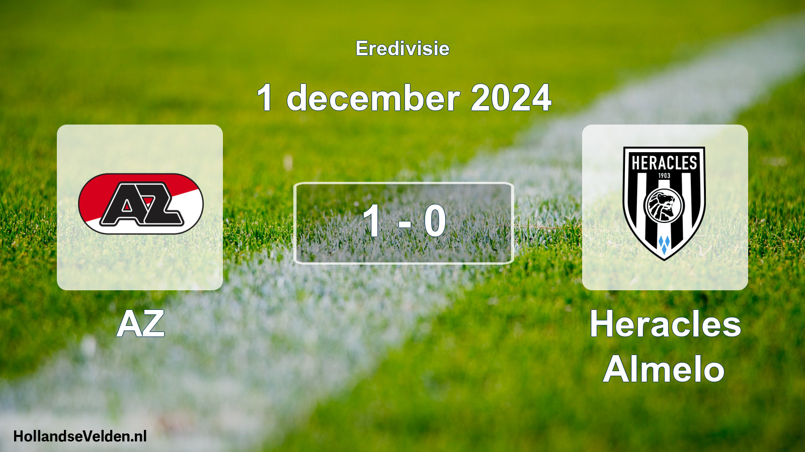 Gespeelde wedstrijd: AZ - Heracles Almelo 1 - 0 (1 december 2024)