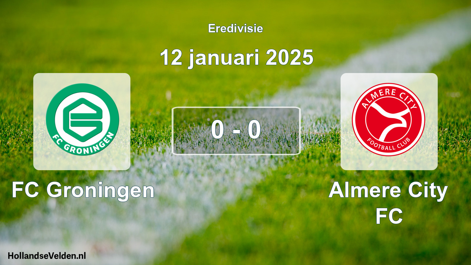 Gespeelde wedstrijd: FC Groningen - Almere City FC 0 - 0 (12 januari 2025)