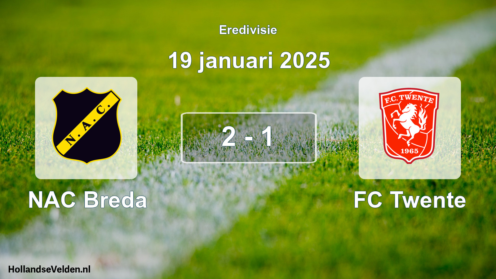 Gespeelde wedstrijd: NAC Breda - FC Twente 2 - 1 (19 januari 2025)