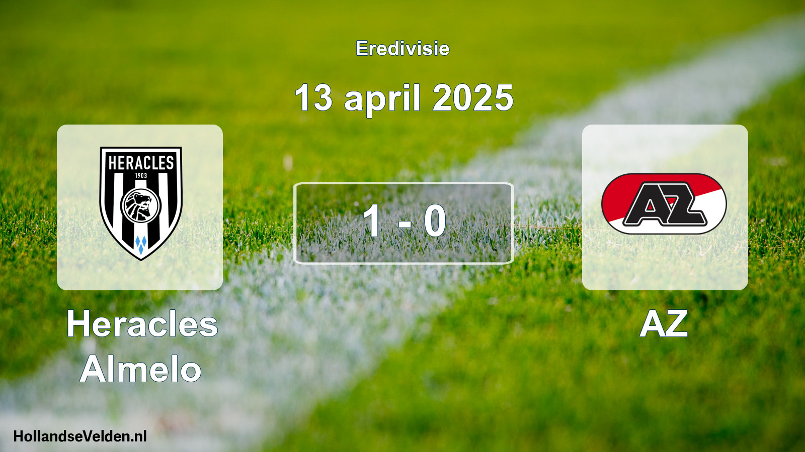 Gespeelde wedstrijd: Heracles Almelo - AZ 1 - 0 (13 april 2025)