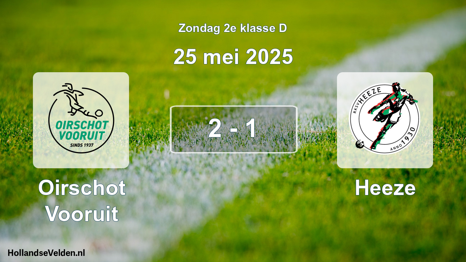 Gespeelde wedstrijd: Oirschot Vooruit - Heeze 2 - 1 (25 mei 2025)