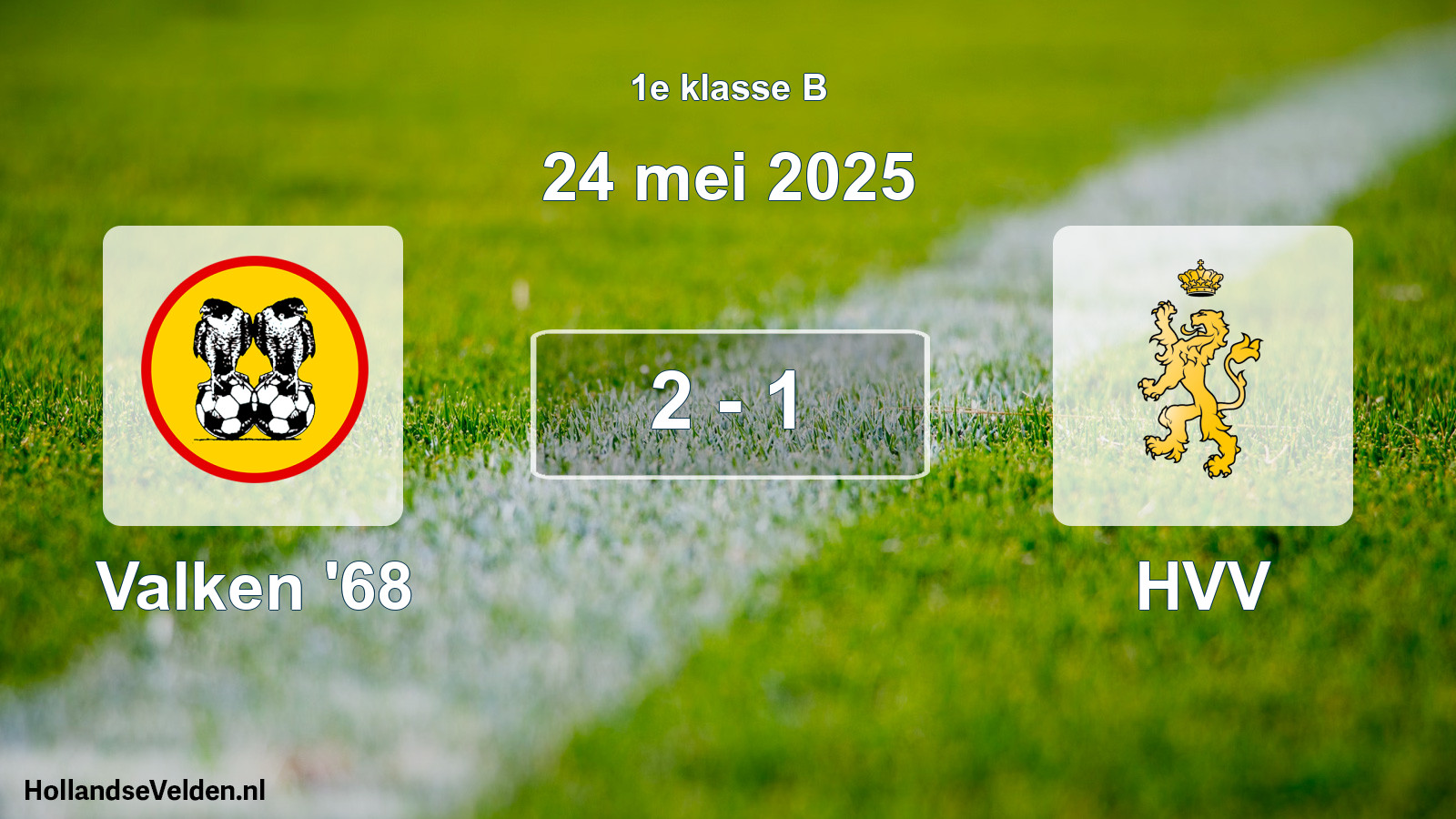 Gespeelde wedstrijd: Valken '68 - HVV 2 - 1 (24 mei 2025)