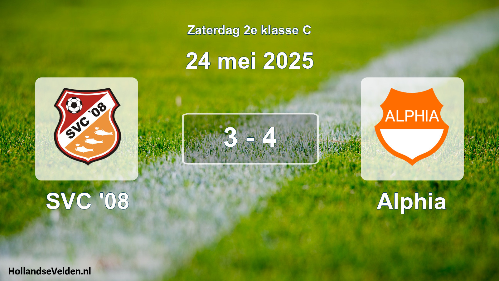 Gespeelde wedstrijd: SVC '08 - Alphia 3 - 4 (24 mei 2025)