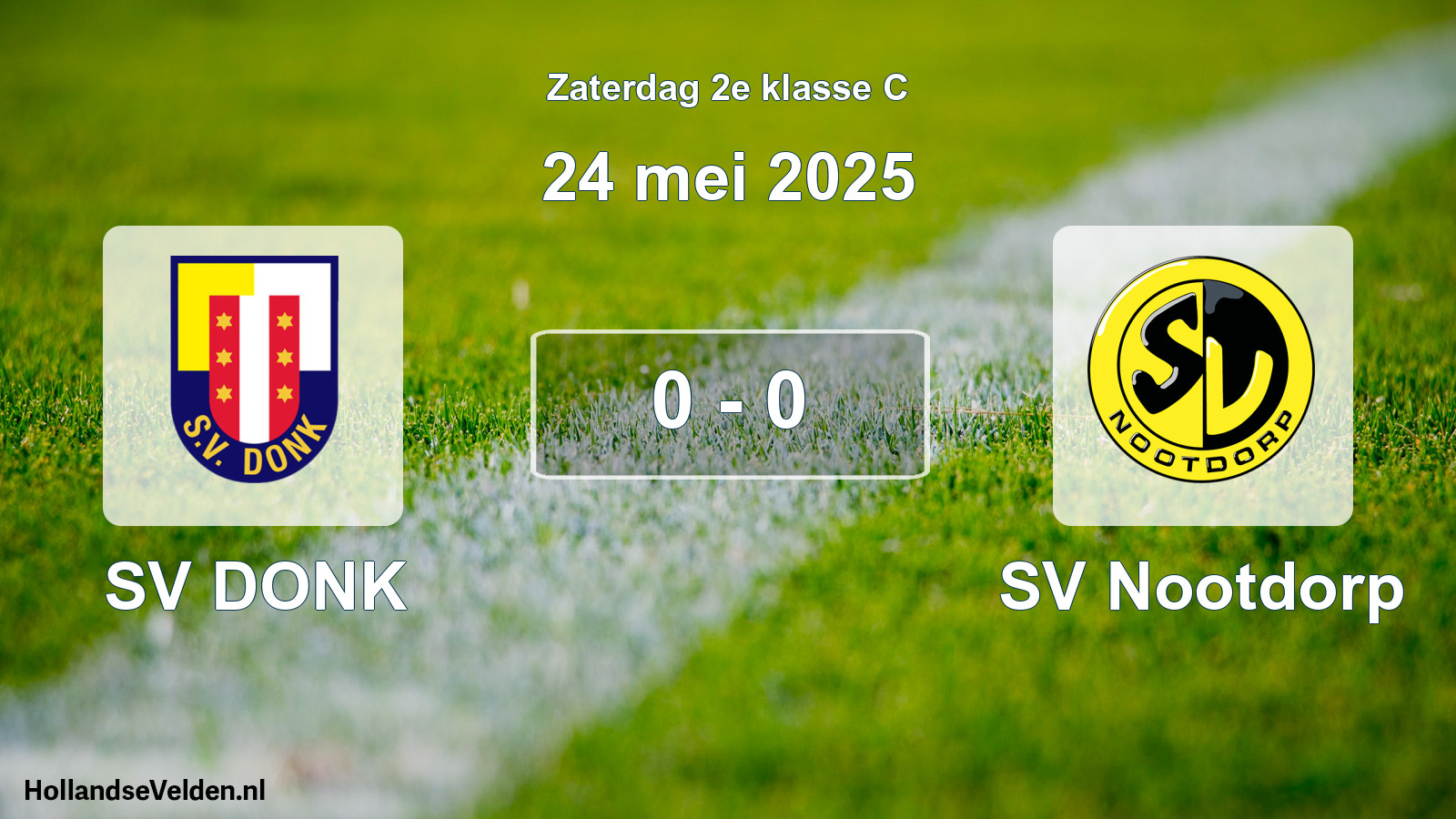 Gespeelde wedstrijd: SV DONK - SV Nootdorp 0 - 0 (24 mei 2025)
