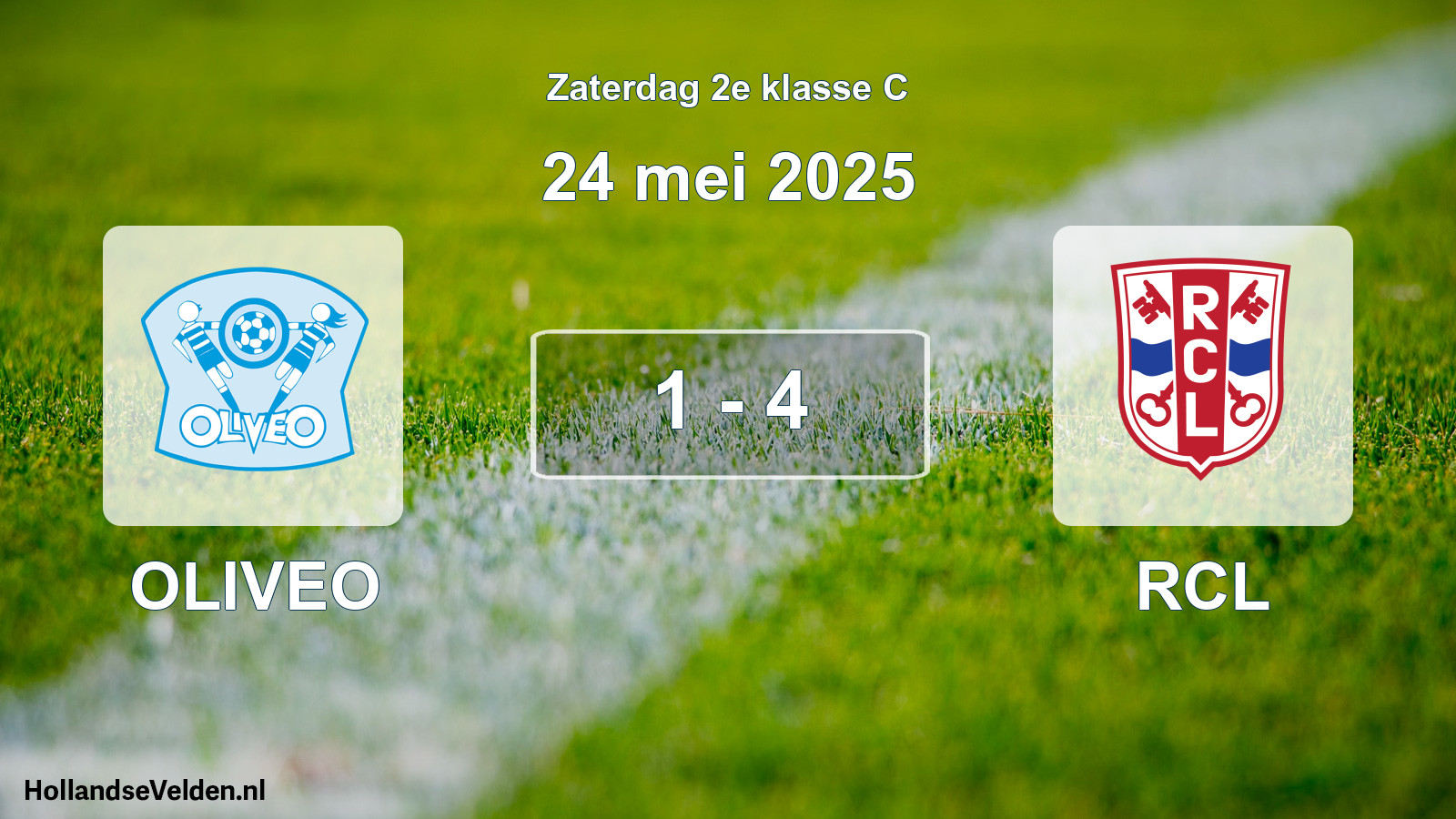 Gespeelde wedstrijd: OLIVEO - RCL 1 - 4 (24 mei 2025)