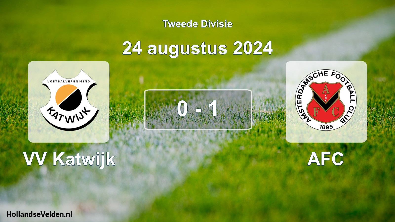 Gespeelde wedstrijd: VV Katwijk - AFC 0 - 1 (24 augustus 2024)