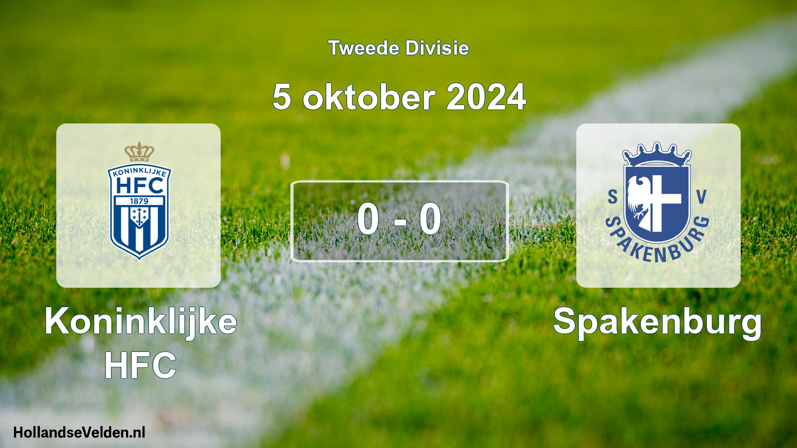 Gespeelde wedstrijd: Koninklijke HFC - Spakenburg 0 - 0 (5 oktober 2024)