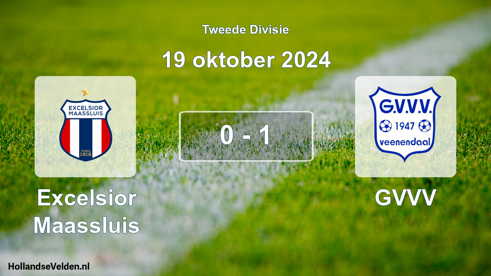 Gespeelde wedstrijd: Excelsior Maassluis - GVVV 0 - 1 (19 oktober 2024)