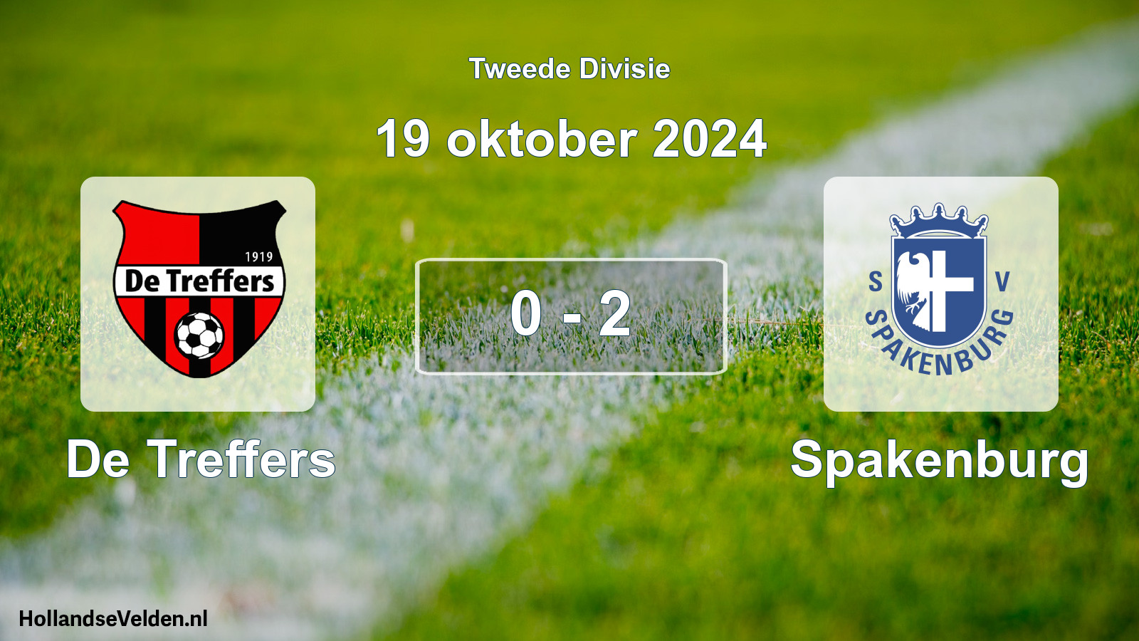 Gespeelde wedstrijd: De Treffers - Spakenburg 0 - 2 (19 oktober 2024)