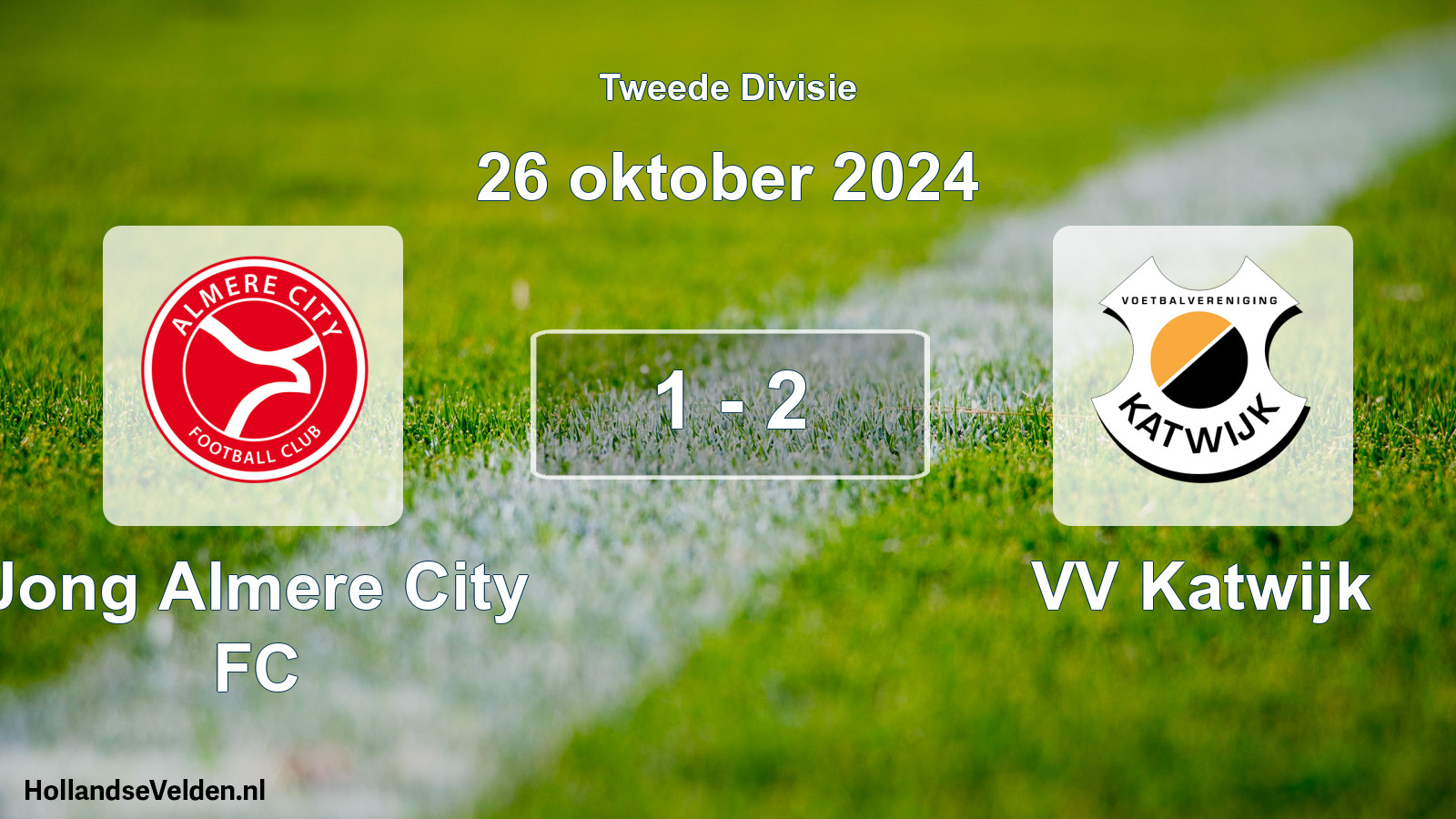 Gespeelde wedstrijd: Jong Almere City FC - VV Katwijk 1 - 2 (26 oktober 2024)