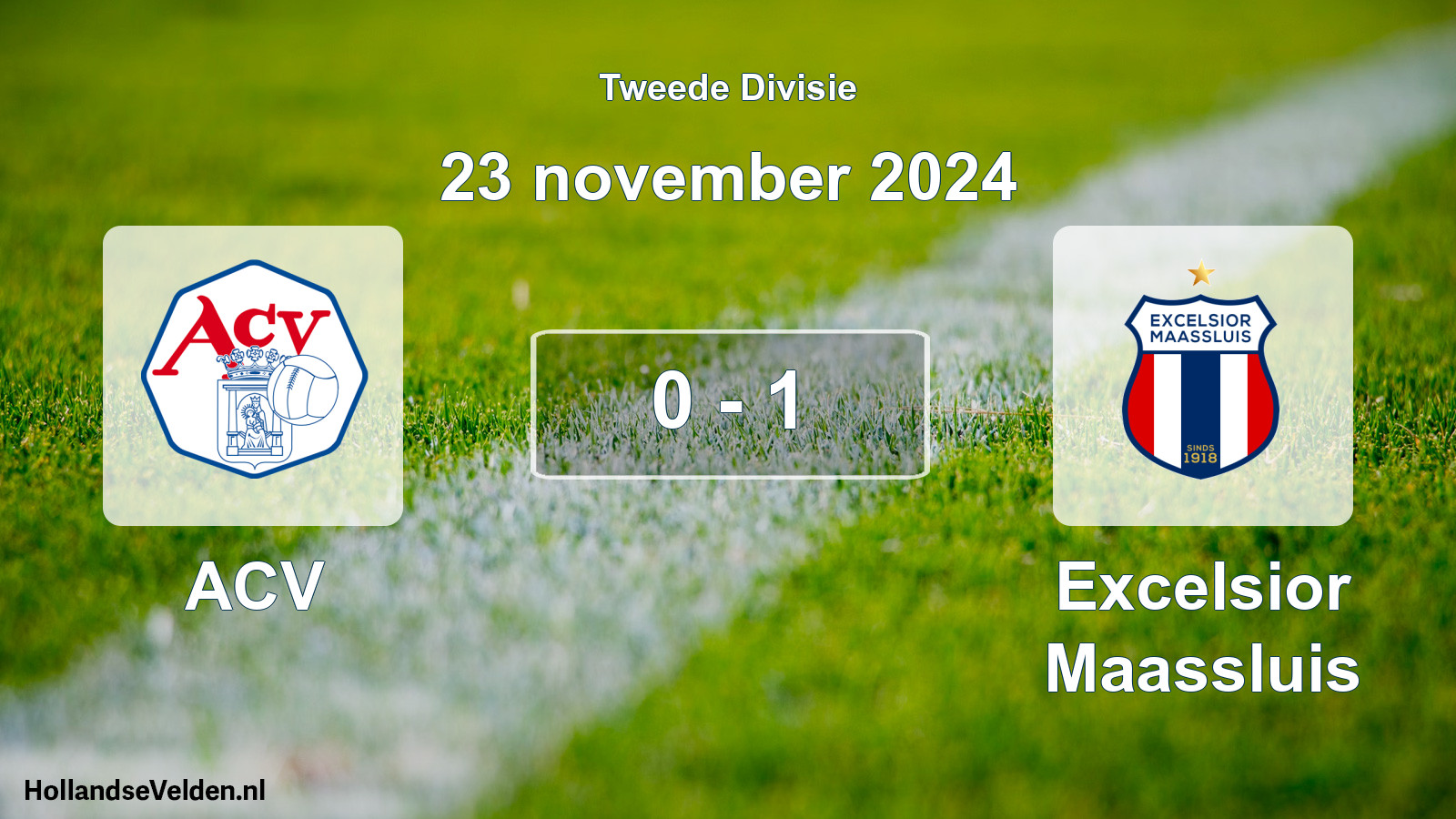 Gespeelde wedstrijd: ACV - Excelsior Maassluis 0 - 1 (23 november 2024)
