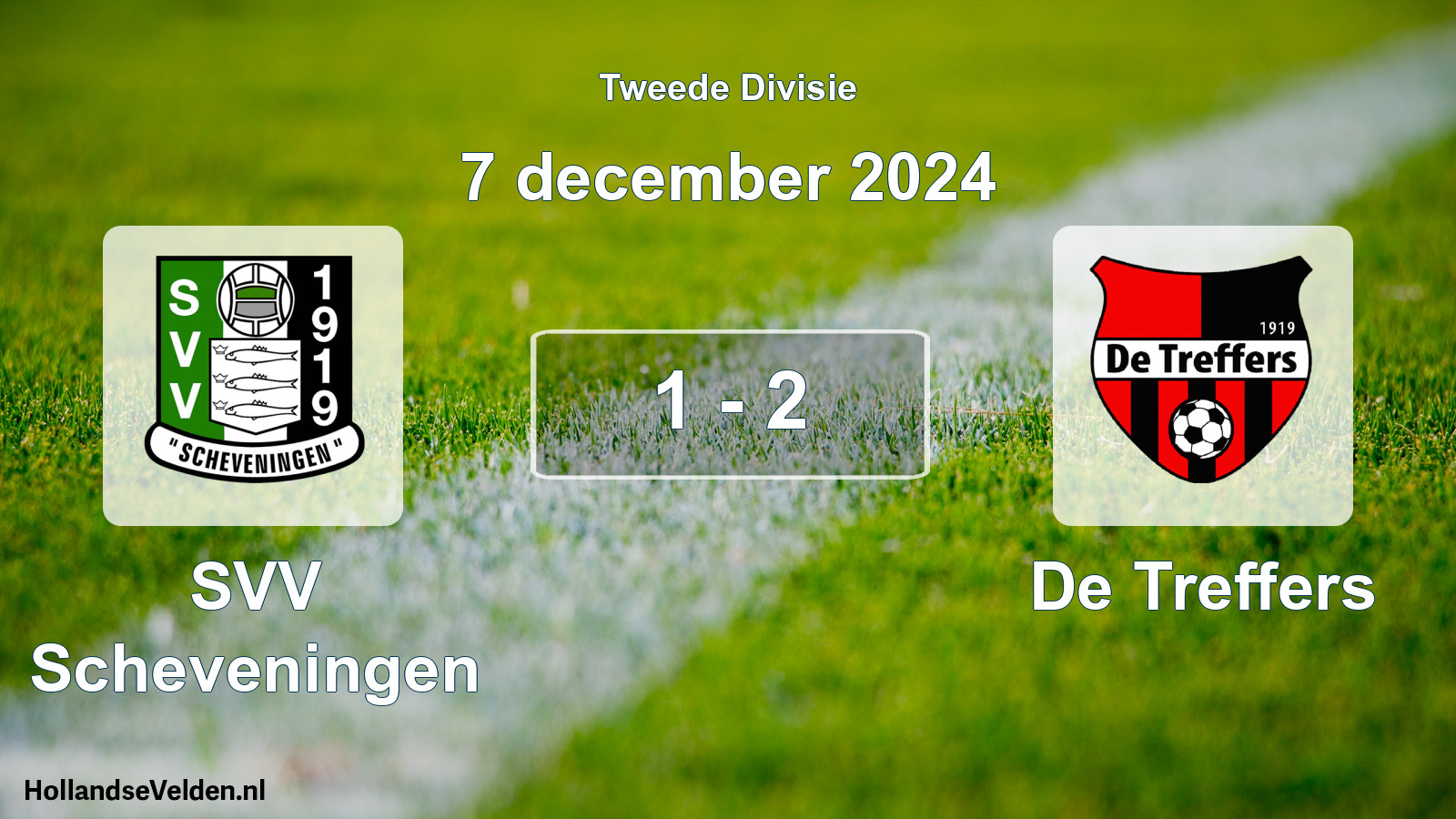 Gespeelde wedstrijd: SVV Scheveningen - De Treffers 1 - 2 (7 december 2024)