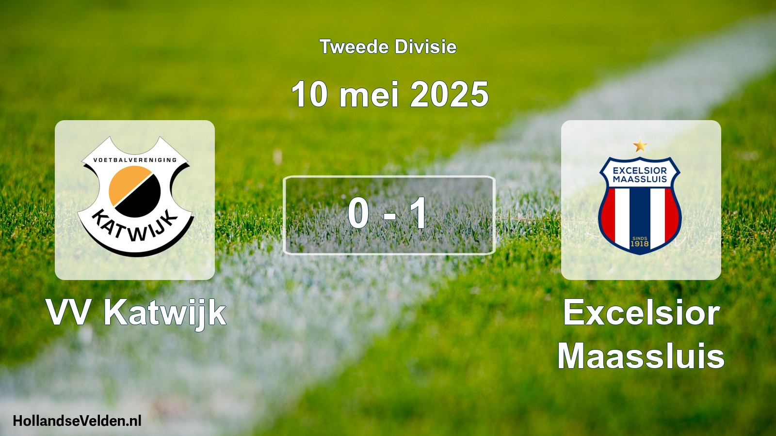 Gespeelde wedstrijd: VV Katwijk - Excelsior Maassluis 0 - 1 (10 mei 2025)
