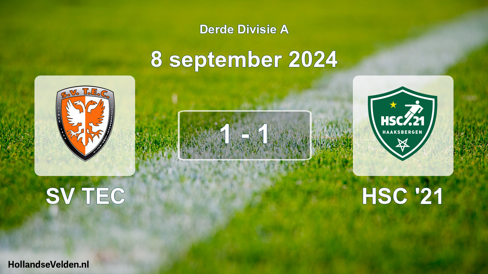 Gespeelde wedstrijd: SV TEC - HSC '21 1 - 1 (8 september 2024)