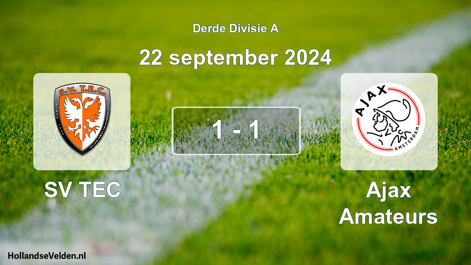 Gespeelde wedstrijd: SV TEC - Ajax Amateurs 1 - 1 (22 september 2024)