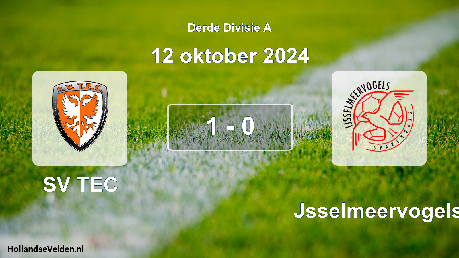 Gespeelde wedstrijd: SV TEC - IJsselmeervogels 1 - 0 (12 oktober 2024)