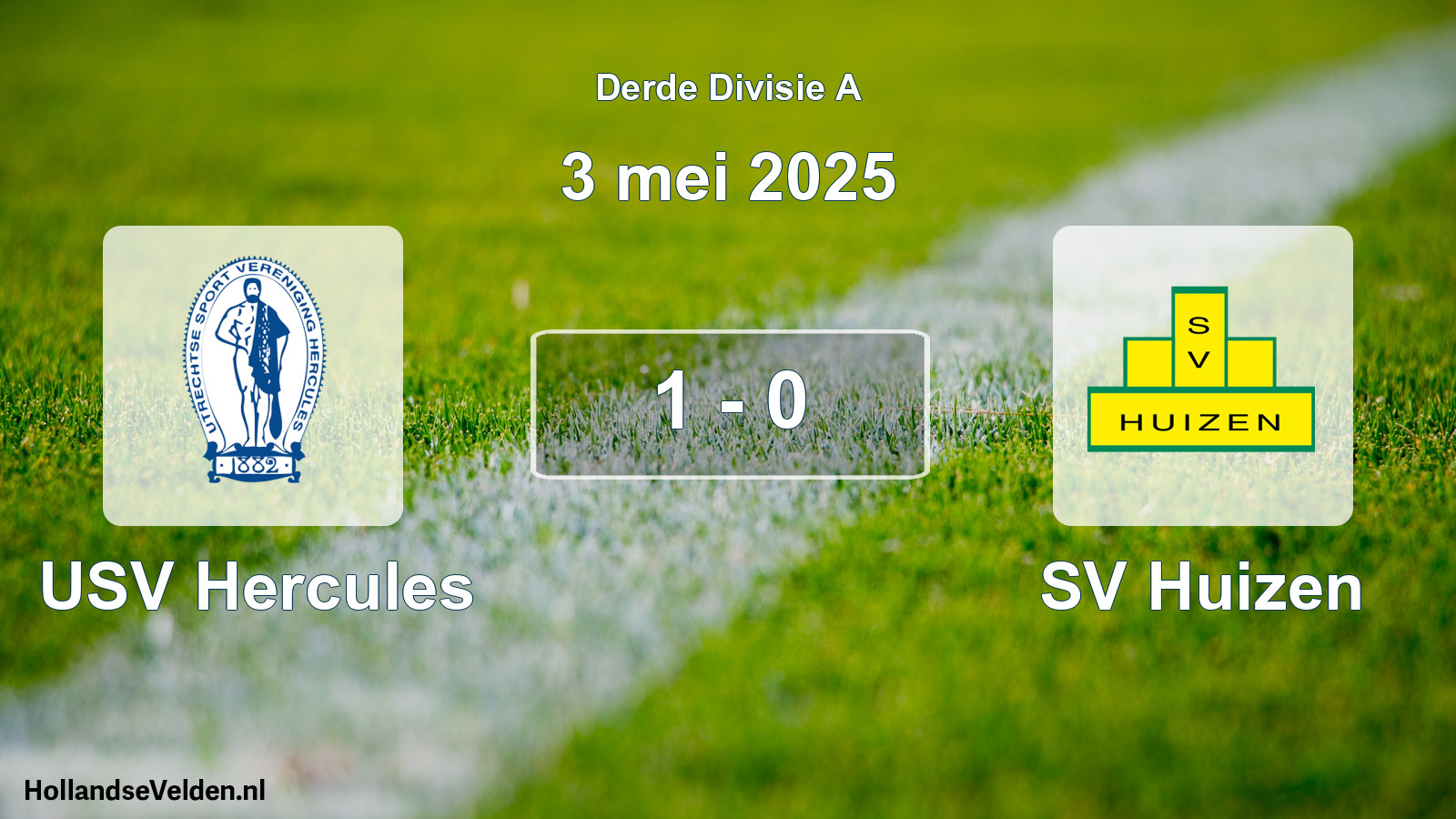 Gespeelde wedstrijd: USV Hercules - SV Huizen 1 - 0 (3 mei 2025)